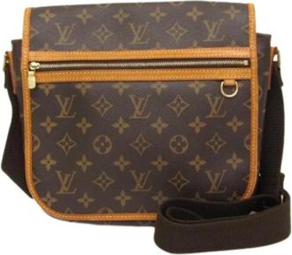 Louis Vuitton Pre-owned Messenger PM Bosphore - Dames - Vintage Schoudertas - Bruin - ONE Size - Leer - Vintage