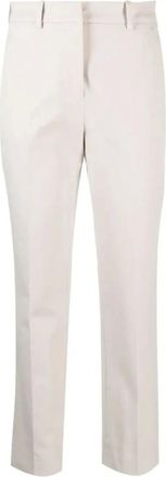 Calvin Klein Stretch Gabardine Slim Ankle - female - Calvin Klein - Chinos - Gray - M - Trousers