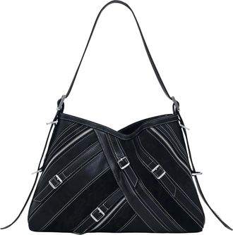 Desigual Fibonacci Buxton Schoudertas - Dames - Schoudertassen - Zwart - ONE Size - Leer - Tassen