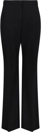 Givenchy Zwarte Bootcut Kleermakersbroek - Dames - Wijde Broeken - Zwart - 2XS - Leer - Broeken
