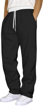 Generic Joggers for Men UK Tracksuit Jogging Bottoms Mens Clothing Cargo Trousers Fleece Lined Lounge Pants Wide Leg Baggy Straight Leg Work Walking Chinos Th