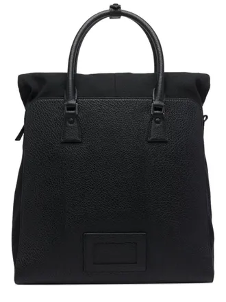 Maison Margiela Womens Convertible Bag 5ac Daily Vertical Black Leather Backpacks