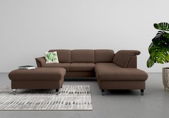 Sit&more Ecksofa »Maggiore L-Form« wahlweise mit Kopfteilverstellung, Bettfunktion und Stauraum