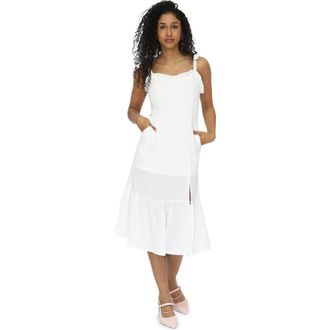 Belle & Bloom Summer Storm Midi Dress in White at Nordstrom, Size X-Small Au