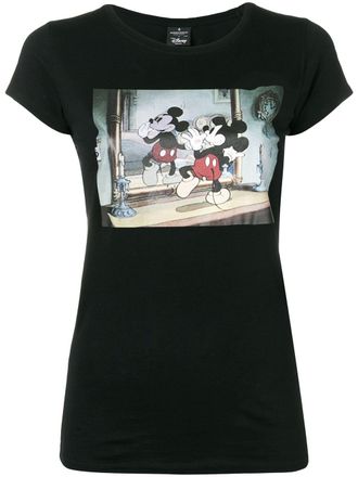 Marcelo Burlon Marcelo Burlon x Disney Mickey Mouse print T-shirt - women - Cotton - S - Black