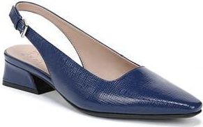 Naturalizer Ginger Slingback Mesh Pump in Navy Blue Abyss Faux Leather at Nordstrom Rack, Size 6.5