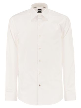 HUGO BOSS Camisa Boss Regular Fit De Popelina De Algod&oacute;n F&aacute;cil De Planchar