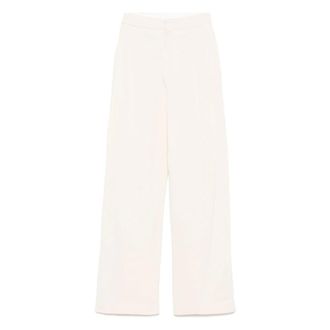 Forte_Forte Broeken, Dames, Beige, S, Wol, Milano Stitch Wool Sartorial Pants