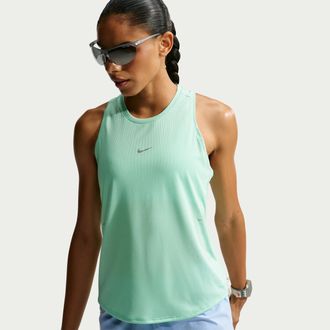 Nike Womens Swift Aero-FIT Running Tank Top in Green | IH8111-336