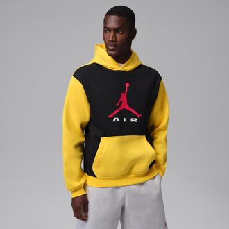 Nike Jordan Mens Jordan Brooklyn Pullover Hoodie in Black | IM8975-014