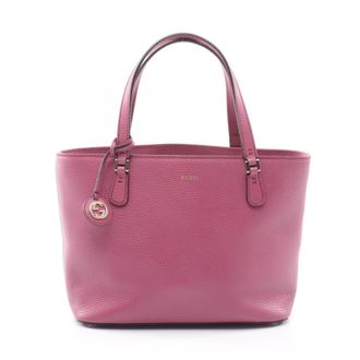 Gucci Purple Leather Handbag Tote Bag (Pre-Owned)