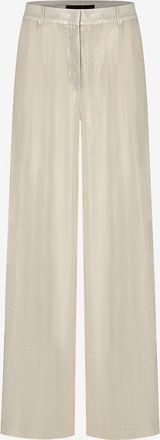 Cambio Leinen-Lam&eacute;-Hose mit weitem Bein Anny