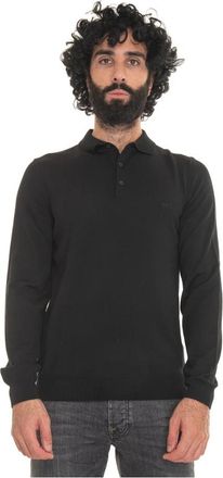 HUGO BOSS Merino wollen coltrui pullover - Heren - Ronde hals truien - Zwart - XL - Wol - Truien & Vesten