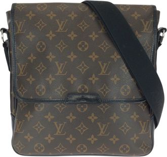 Louis Vuitton Brown Dark Brown Monogram Macassar Pvc Messenger Bag Shoulder Bag (Pre-Owned)