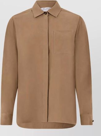 Max Mara silk long-sleeve shirt