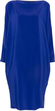 Gianluca Capannolo Margarita Slit-sleeve Boat-neck Midi Dress