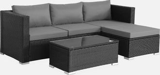 Sweeek Conjunto De Jard&iacute;n De Resina, 4 Plazas
