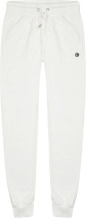 Colmar Witte joggingbroek met sportieve geribbelde tailleband - Dames - Sweatpants - Wit - XL - Katoen - Broeken