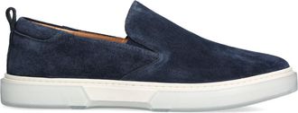Steve Madden Mens Leather Lansten Navy Sneakers - Size UK 11