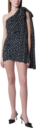 Patou One Shoulder Drapped Dress - Dames - Feestkleedjes - Veelkleurig - 2XS - Kleedjes