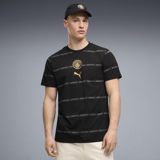 Puma T-shirt con stampa Manchester City ftblCulture da uomo, Abbigliamento, Nero, XXL