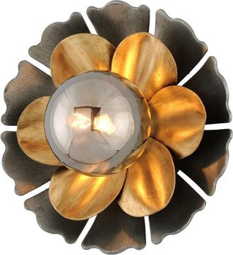 Hudson Valley Lighting Magic Garden Aplique 1 Luz Hoja Bronce Grafito Negro