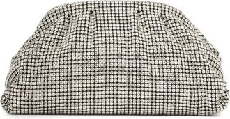Kazar Zilveren avondtas met zirkonen - Dames - Clutches - Grijs - ONE Size - Tassen