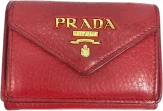 Prada Pre-owned Wallets, female, Red, Size: ONE SIZE Pre-owned Vintage Wallet
