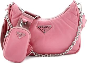Prada Re-Edition 2005 Nappa Leather Small shoulder bag - Roze