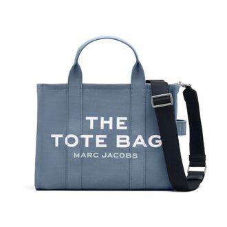 Marc Jacobs Canvas Medium Tote Bag - Dames - Shoppers - Blauw - ONE Size - Katoen - Tassen