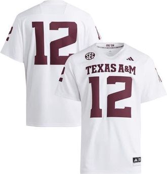 adidas Mens adidas 12 White Texas A&M Aggies Premier Jersey at Nordstrom, Size Xxx-Large