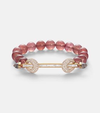 Ananya Chakra 18kt gold bracelet with gemstones