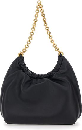 Michael Michael Kors Womens Shoulder Bag Sm Cinch Conv Shldr Black Leather Cow