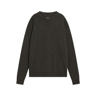 Rick Owens Concordians trui met ronde hals - Heren - Truien - Groen - Maat: S Wol