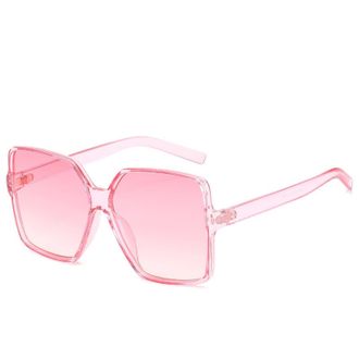 Generic Large Frame Sunglasses For Men And Women Outdoor Vacation Driving Sun Glasses(Pink)