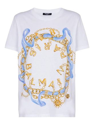 Balmain gedrucktes T -Shirt