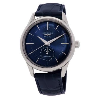Longines Flagship Heritage Automatic Moon Phase Blue Dial Mens Watch L4.815.4.92.2