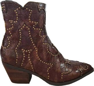 Noa Harmon Miranda enkellaarzen - Dames - Cowboylaarzen - Bruin - 37 EU - Schoenen