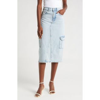 Rails Highland Cargo Denim Midi Skirt in Riviera at Nordstrom Rack, Size 24