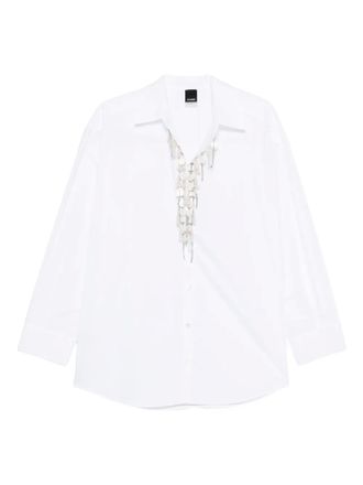 Pinko Capirai shirt - women - Polyester/Cotton/glass/Brass/PVC - S - White