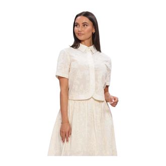 Liu Jo Camica TS M/L Blouse - Dames - Blouses & Shirts - Beige - Maat: XS Katoen