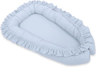OEM Parque Infantil Tipo Capullo Con Volantes, Modelo My Sweet Baby - Azul