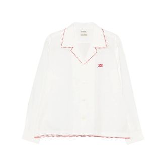 Bode Casual Shirts, male, White, Size: XL Shirt Bode