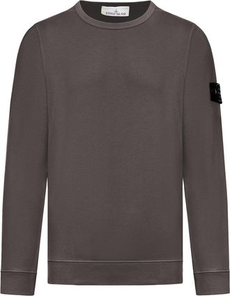 Stone Island CREWNECK SWEATSHIRT WITH COMPASS LOGO - Stone Island - Man