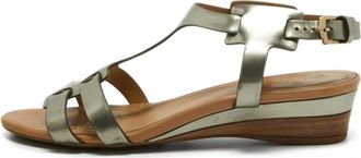 Tod's Sandali in pelle metallizzata con cinturino a T 40mm - Argento