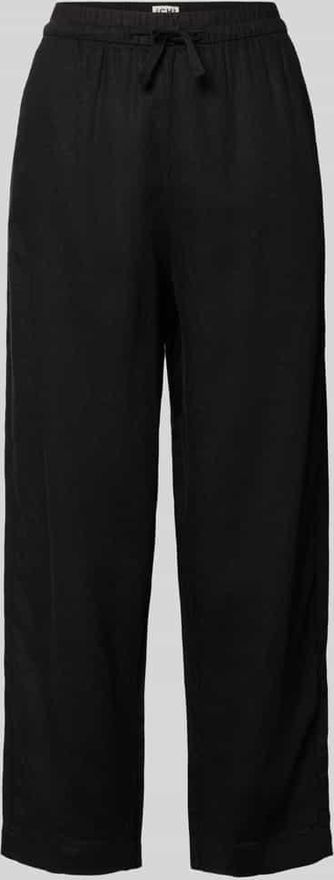 Leinenhose mit Eingrifftaschen Modell LINNO in Black, Gr&ouml;&szlig;e 34