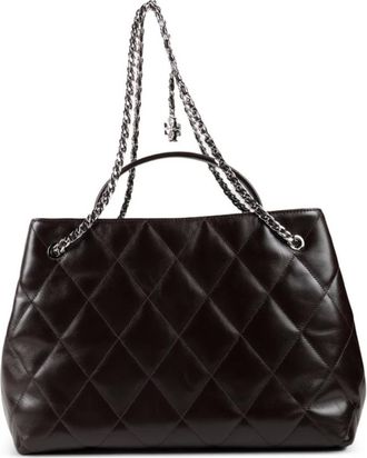 Tory Burch Borsa Tote Quilted Carryall - - Bags - Donna - Marrone - ONE SIZE