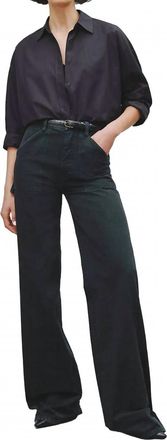 Nili Lotan Quentin Flare Pant In Carbon