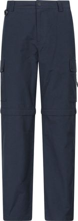 Mountain Warehouse Heren Rydal Zip-Off wandelbroek (Marine)
