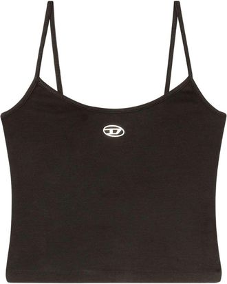 Diesel Camiseta sin mangas de algod&oacute;n con logo de Diesel